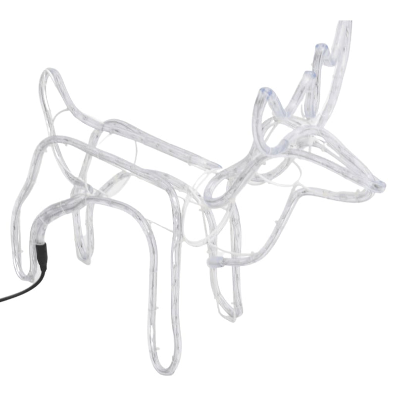 Load image into Gallery viewer, VidaXL Kerstfiguur rendier 3 st 60x30x60 cm koudwit
