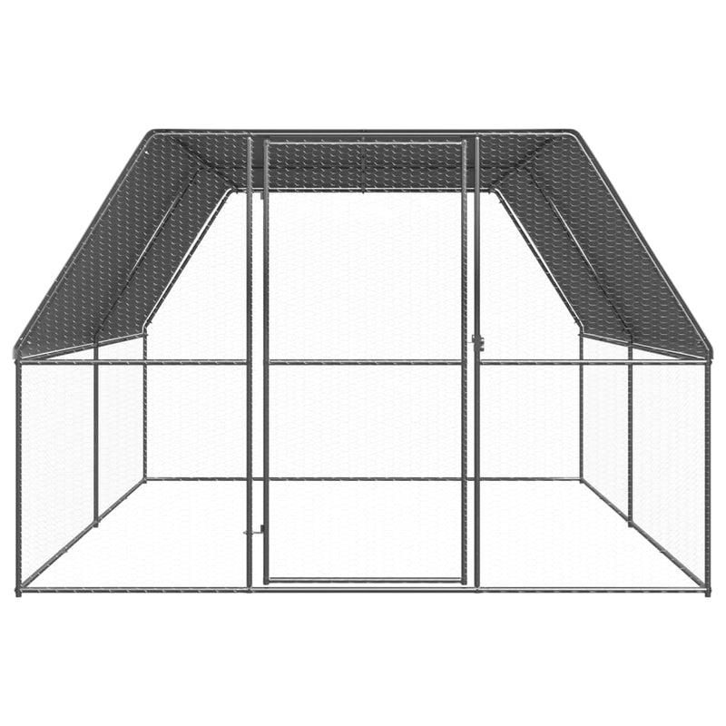 Load image into Gallery viewer, VidaXL Buitenhok voor kippen 3x4x2 m gegalvaniseerd staal

