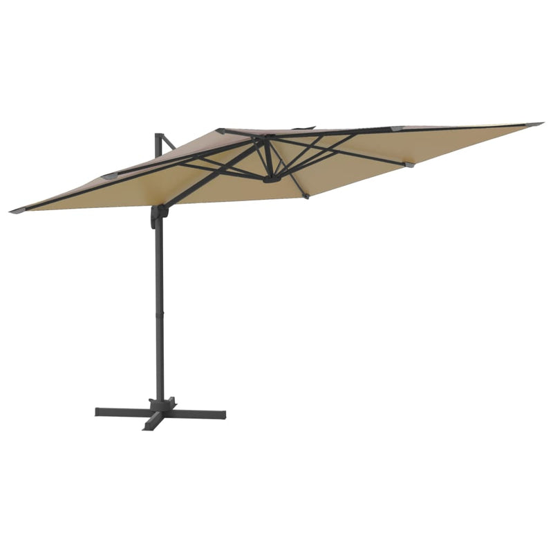 Load image into Gallery viewer, Vidaxl zweefparasol met aluminium paal 400x300 cm taupe
