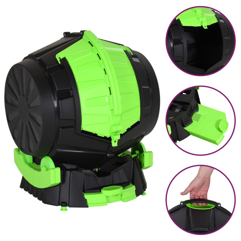 Load image into Gallery viewer, Vidaxl trommelcomposter 49,5x44,5x57 cm 50 l
