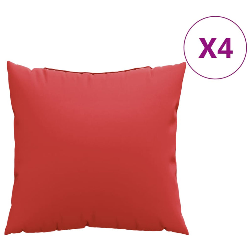Load image into Gallery viewer, VidaXL Bankkussens 4 st 60x60 cm stof rood
