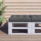Vidaxl palletkussen 50x50x12 cm stof antracietkleurig