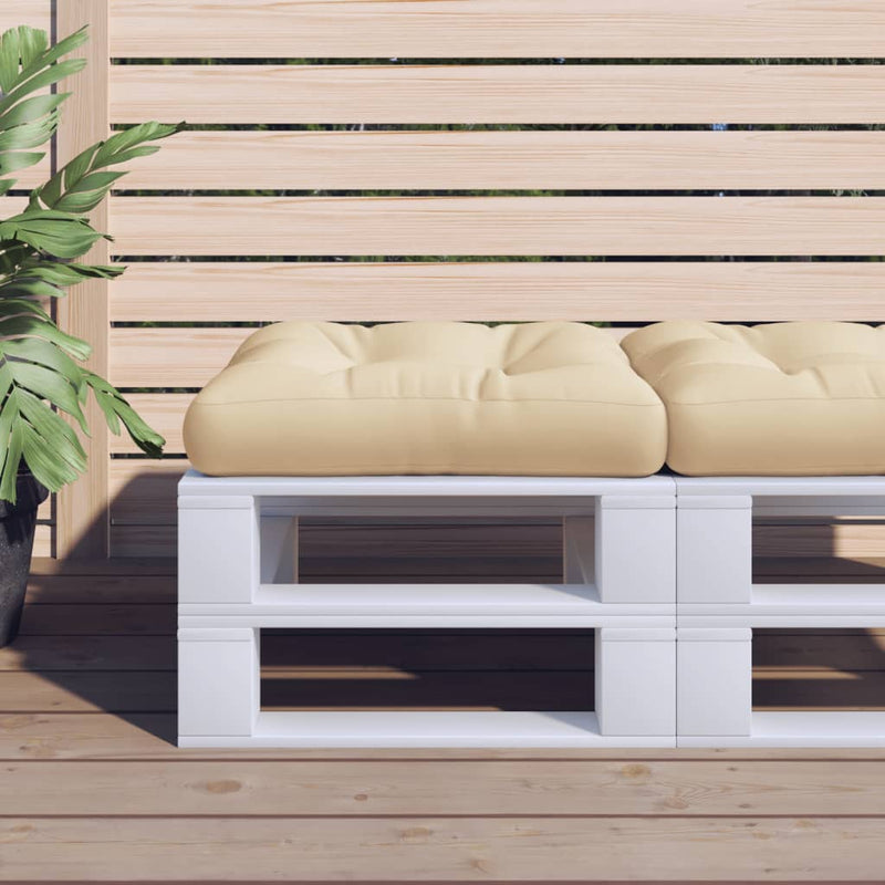 Load image into Gallery viewer, Vidaxl palletkussen 50x50x12 cm stof beige
