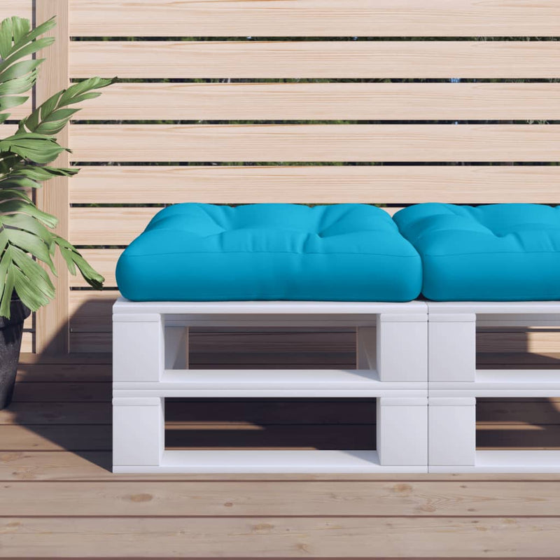 Load image into Gallery viewer, Vidaxl palletkussen 50x50x12 cm stof blauw
