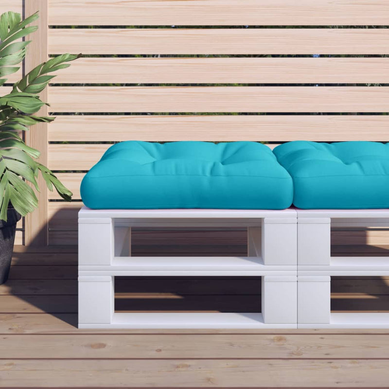 Load image into Gallery viewer, Vidaxl palletkussen 60x60x12 cm stof turquoise
