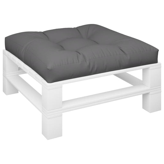 Vidaxl palletkussen 80x80x12 cm stof antracietkleurig