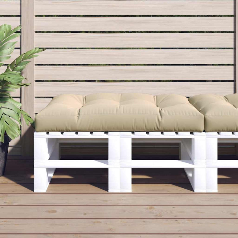 Afbeelding laden in galerijviewer, Vidaxl palletkussen 120x80x12 cm stof beige

