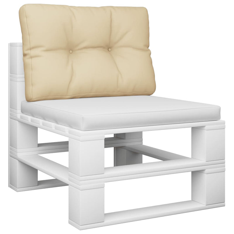 Load image into Gallery viewer, Vidaxl palletkussen 50x40x12 cm stof beige
