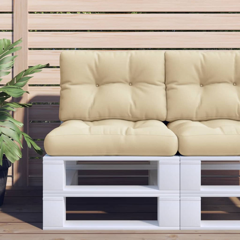 Load image into Gallery viewer, Vidaxl palletkussen 50x40x12 cm stof beige

