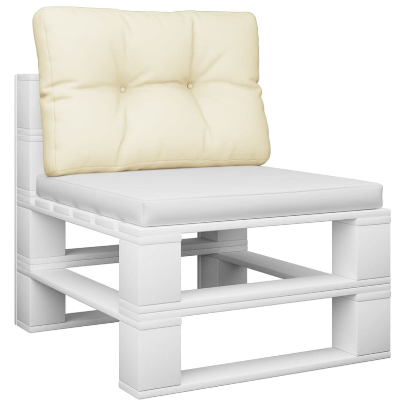 Load image into Gallery viewer, Vidaxl palletkussen 60x40x12 cm stof crèmekleurig
