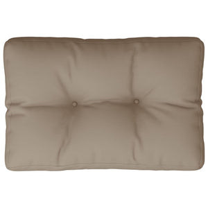 Vidaxl palletkussen 60x40x12 cm stof taupe
