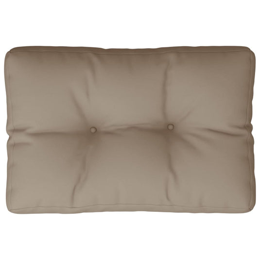 Vidaxl palletkussen 60x40x12 cm stof taupe
