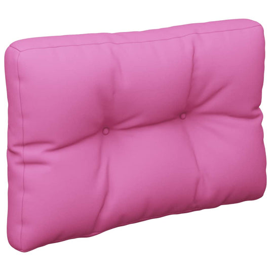 Vidaxl palletkussens 60x40x12 cm stof roze