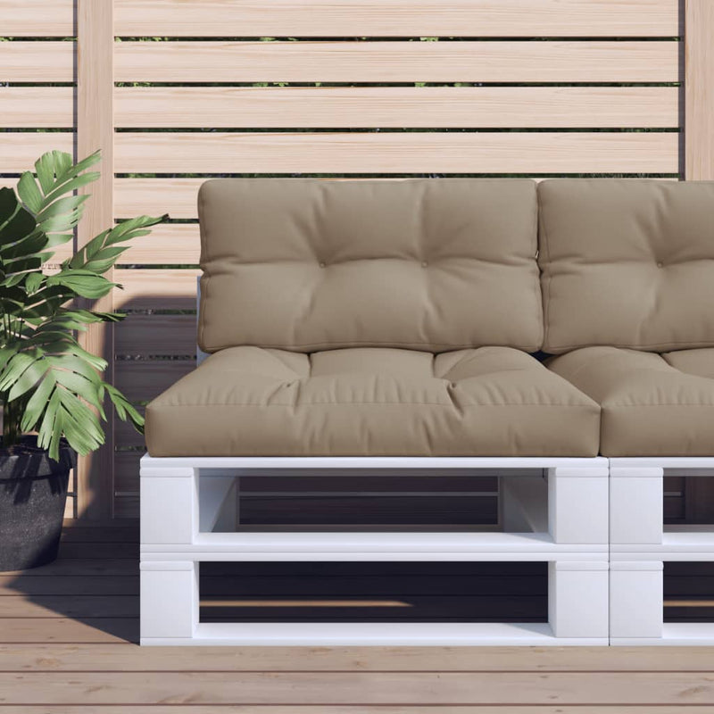 Load image into Gallery viewer, Vidaxl palletkussen 70x40x12 cm stof taupe
