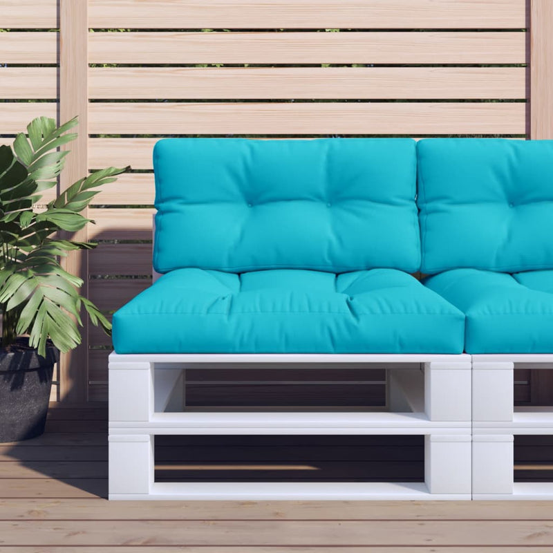 Load image into Gallery viewer, Vidaxl palletkussen 70x40x12 cm stof turquoise
