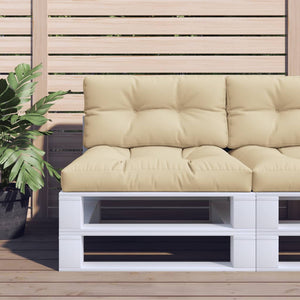 Vidaxl palletkussen 80x40x12 cm stof beige