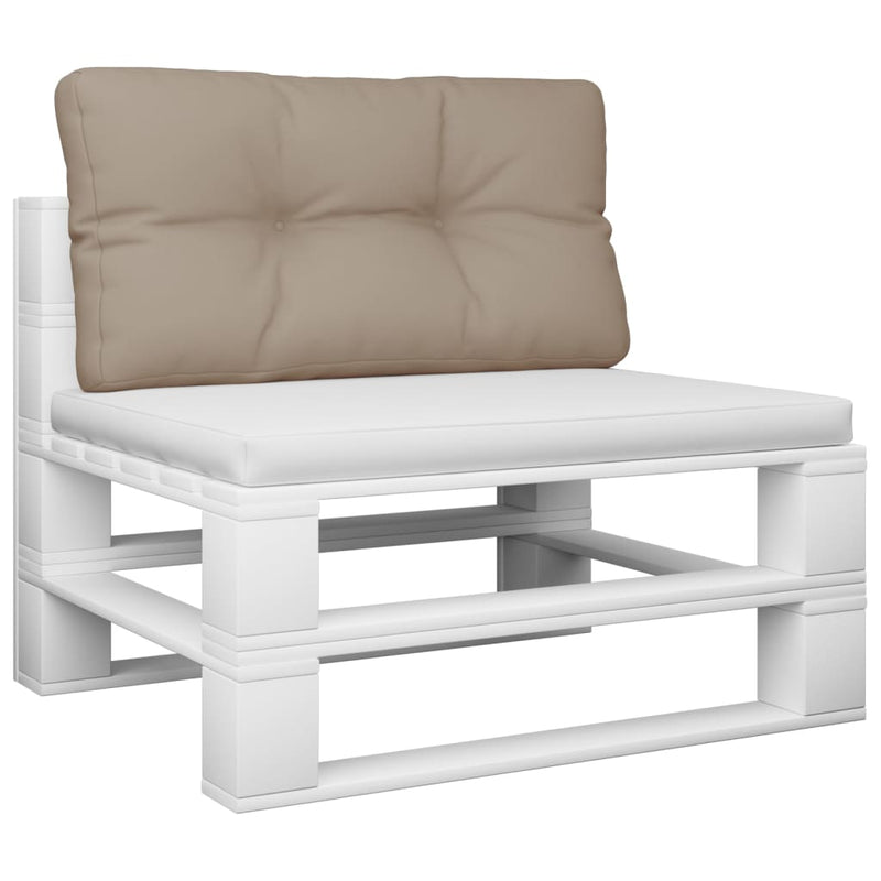 Afbeelding laden in galerijviewer, Vidaxl palletkussen 80x40x12 cm stof taupe
