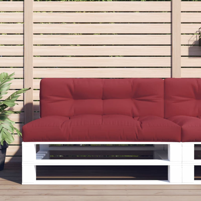 Load image into Gallery viewer, Vidaxl palletkussen 120x40x12 cm stof wijnrood
