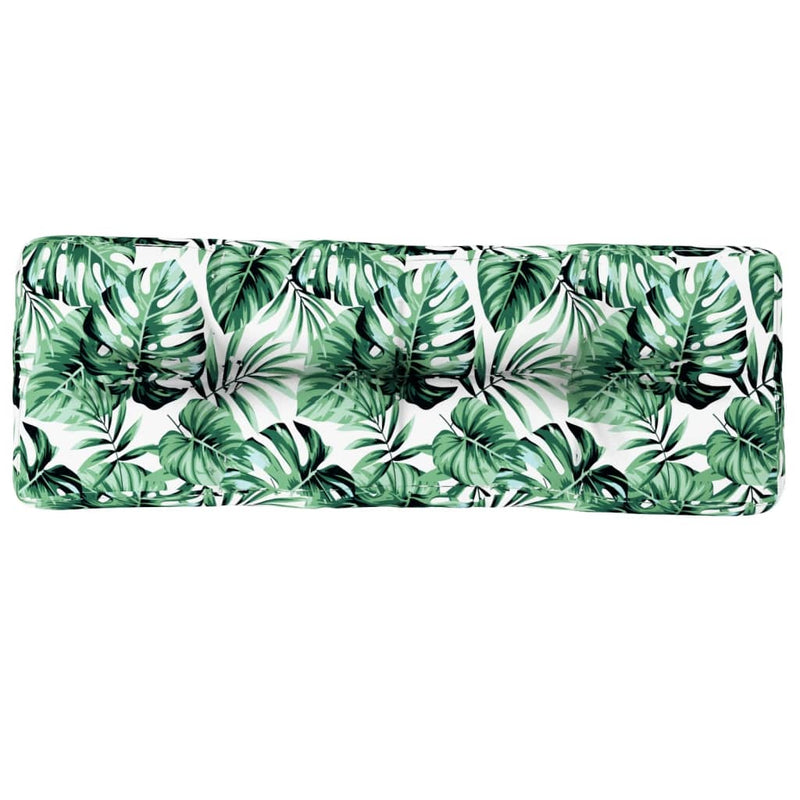 Load image into Gallery viewer, VidaXL Palletkussen 120x40x12 cm stof bladpatroon
