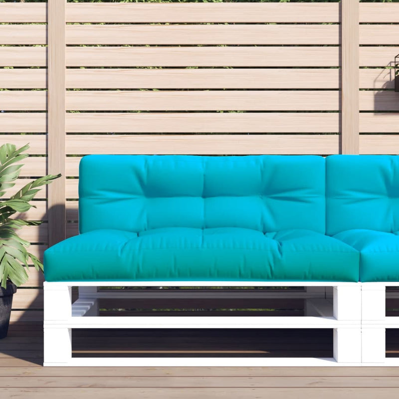 Load image into Gallery viewer, Vidaxl palletkussen 120x40x12 cm stof turquoise

