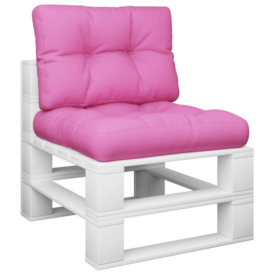 Vidaxl palletkussens 2 st stof roze