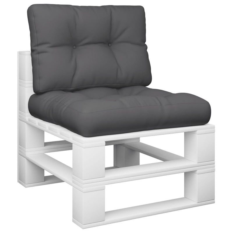 Load image into Gallery viewer, Vidaxl palletkussens 2 st stof antracietkleurig

