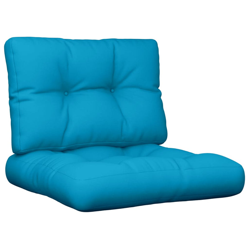 Load image into Gallery viewer, Vidaxl palletkussens 2 st stof lichtblauw
