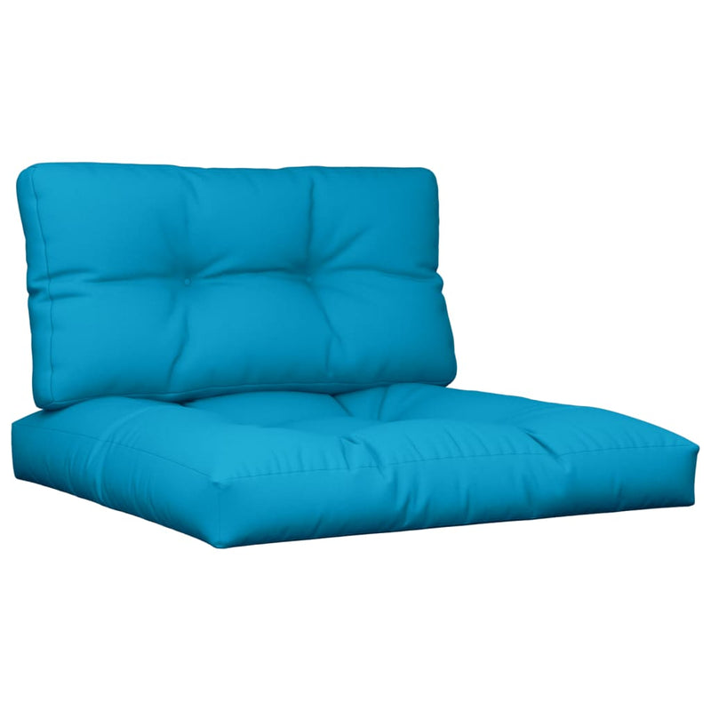 Load image into Gallery viewer, Vidaxl palletkussens 2 st stof lichtblauw
