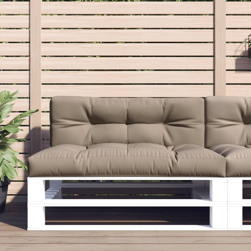 Load image into Gallery viewer, Vidaxl palletkussens 2 st stof taupe
