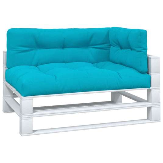 VidaXL Palletkussens 3 st stof  turquoise