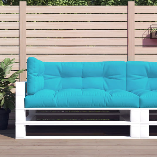 VidaXL Palletkussens 3 st stof  turquoise