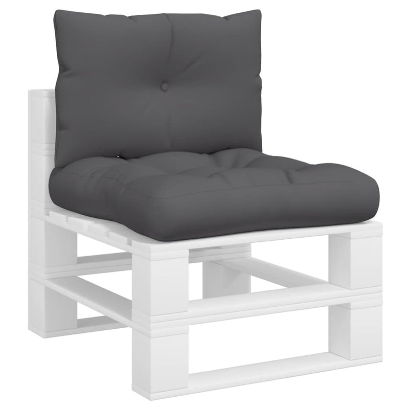 Load image into Gallery viewer, Vidaxl palletkussens 2 st stof antracietkleurig
