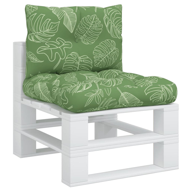 Load image into Gallery viewer, Vidaxl palletkussens 2 st bladpatroon oxford stof
