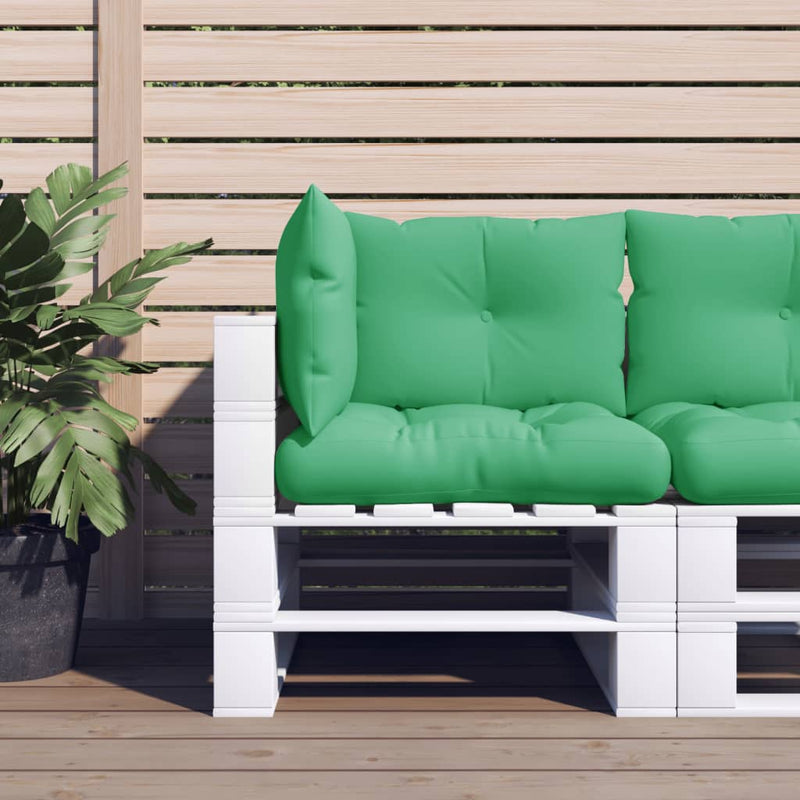 Load image into Gallery viewer, Vidaxl palletkussens 3 st stof groen
