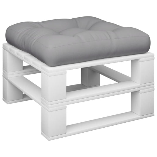 Vidaxl palletkussen stof grijs