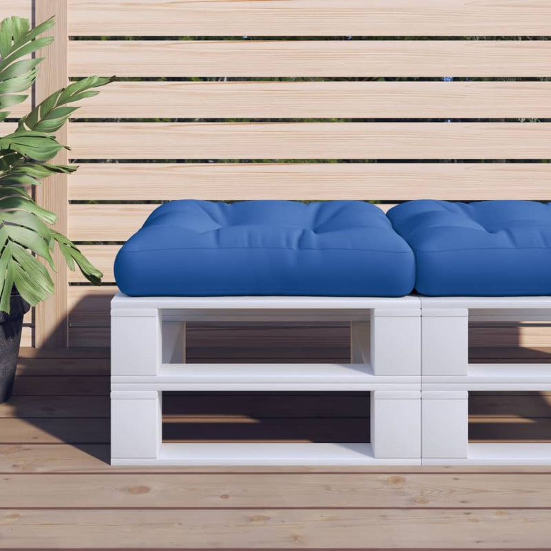 Afbeelding laden in galerijviewer, Vidaxl palletkussen 58x58x10 cm stof blauw
