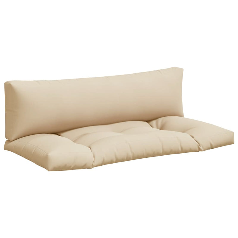 Load image into Gallery viewer, Vidaxl palletkussens 2 st stof beige
