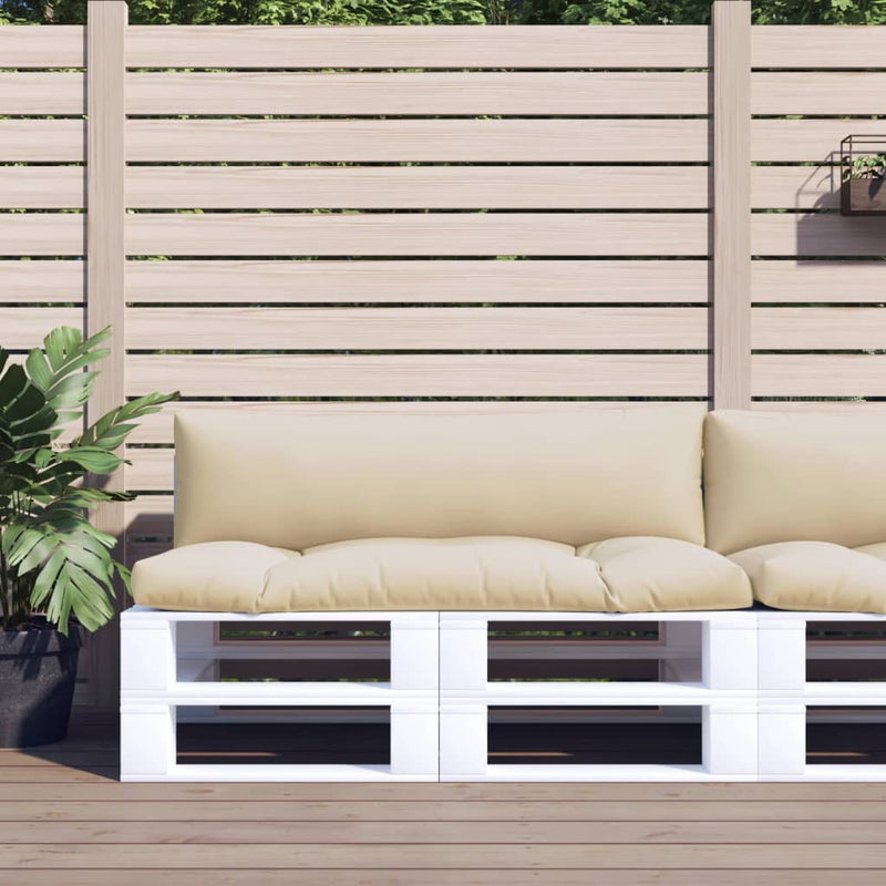 Load image into Gallery viewer, Vidaxl palletkussens 2 st stof beige
