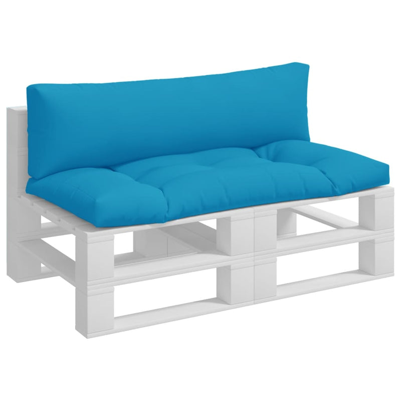 Load image into Gallery viewer, Vidaxl palletkussens 2 st stof lichtblauw
