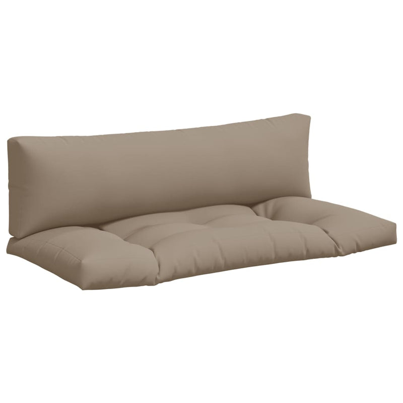 Load image into Gallery viewer, Vidaxl palletkussens 2 st stof taupe
