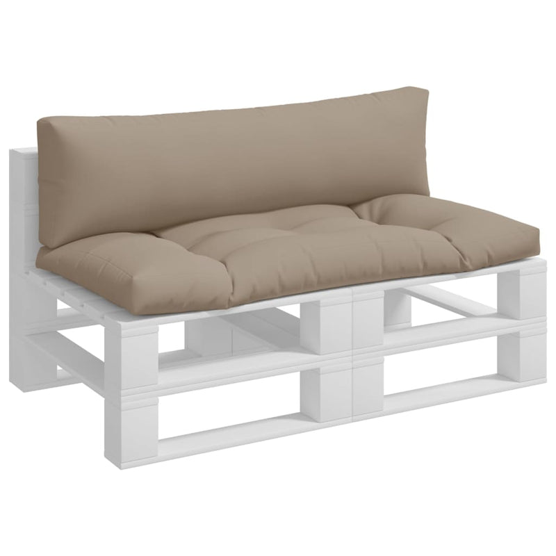 Load image into Gallery viewer, Vidaxl palletkussens 2 st stof taupe
