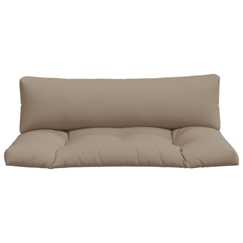 Load image into Gallery viewer, Vidaxl palletkussens 2 st stof taupe
