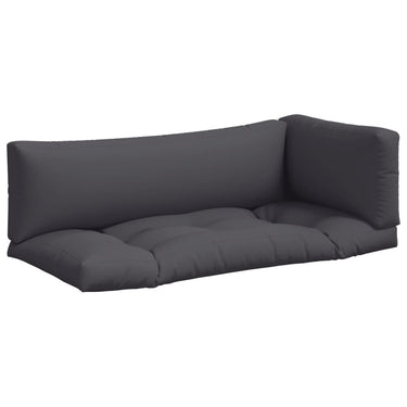 Vidaxl palletkussens 3 st stof antracietkleurig