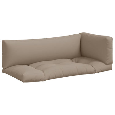 Vidaxl palletkussens 3 st stof taupe