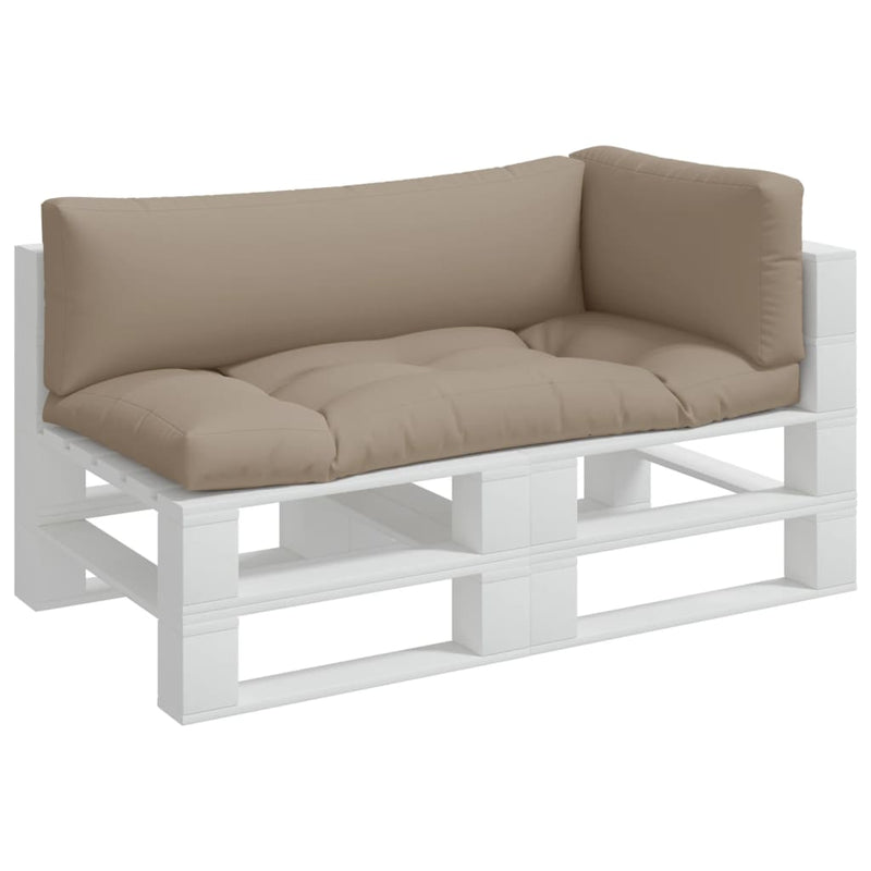 Afbeelding laden in galerijviewer, Vidaxl palletkussens 3 st stof taupe
