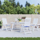 Vidaxl tuinstoelkussens 4 st gestreept 40x40x4 cm stof wit en blauw