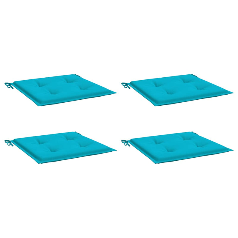 Load image into Gallery viewer, Vidaxl tuinstoelkussens 4 st 40x40x4 cm stof turquoise
