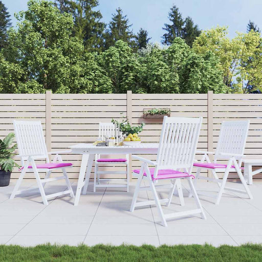 Vidaxl tuinstoelkussens 4 st 50x50x4 cm stof roze