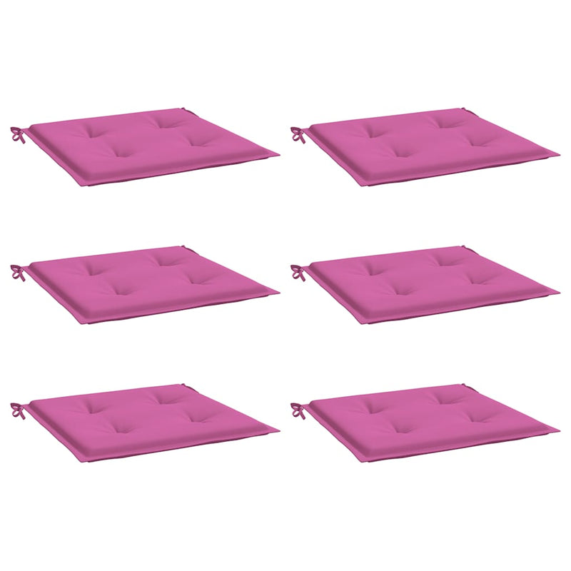 Load image into Gallery viewer, Vidaxl tuinstoelkussens 6 st 50x50x4 cm stof roze
