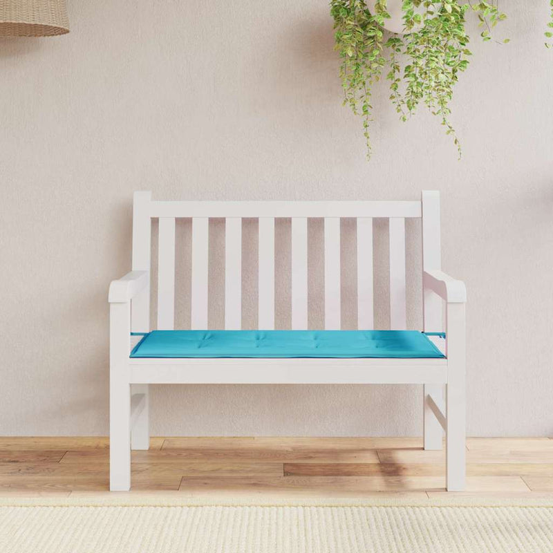 Afbeelding laden in galerijviewer, Vidaxl stoel pad effen turquoise 100 x 50 x 3 cm oxford stof
